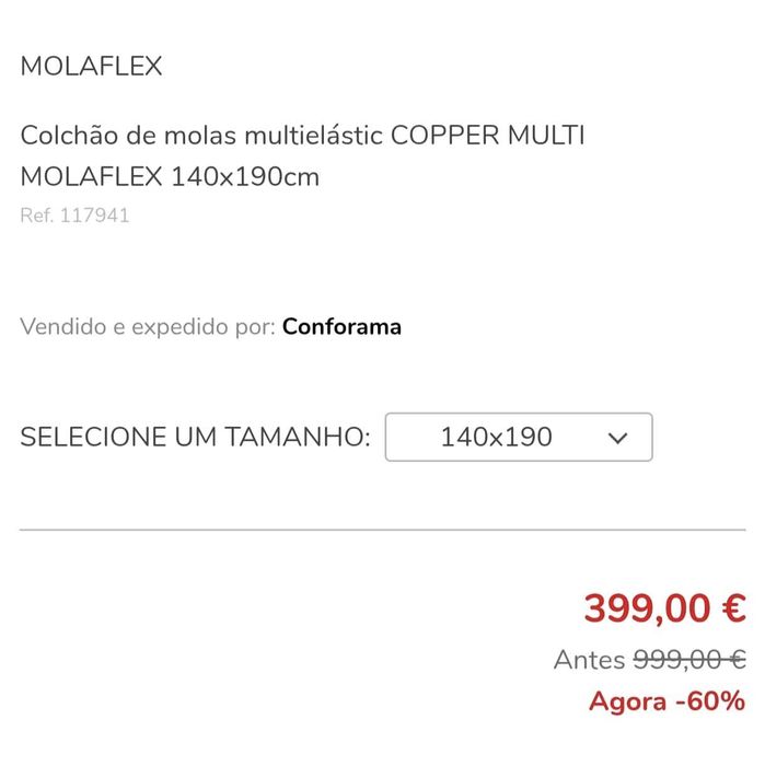Colchão Cooper Multi Molaflex