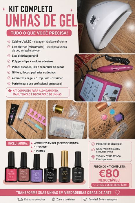Kit de unhas basico completo