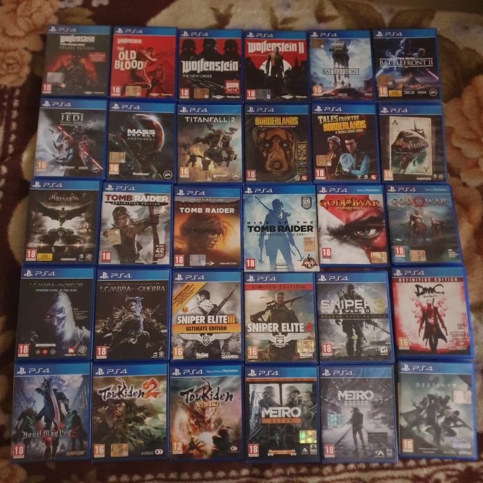 Игры на ps4, диски пс 4, ігри на Sony Playstation 4