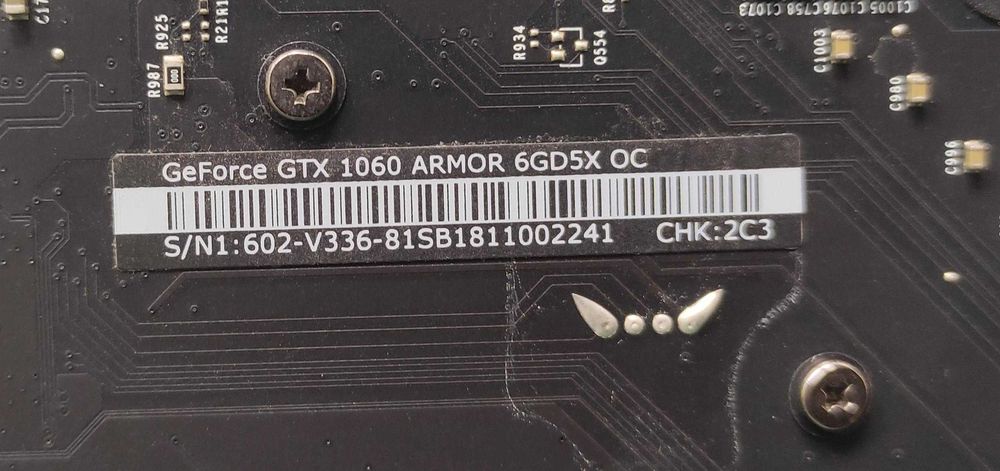 Karta graficzna MSI GeForce GTX 1060 Armor 6GB