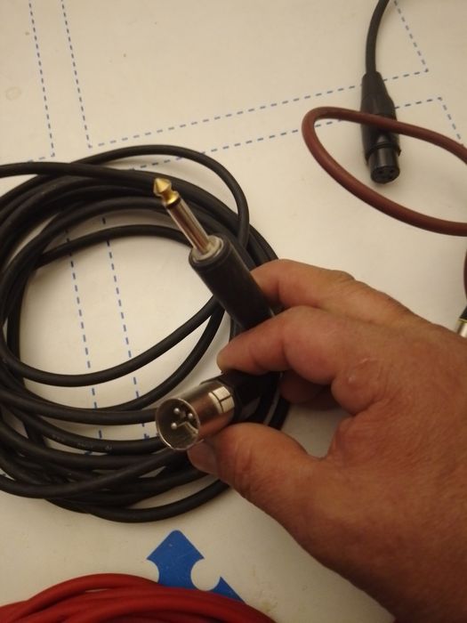 Cabos de microfone