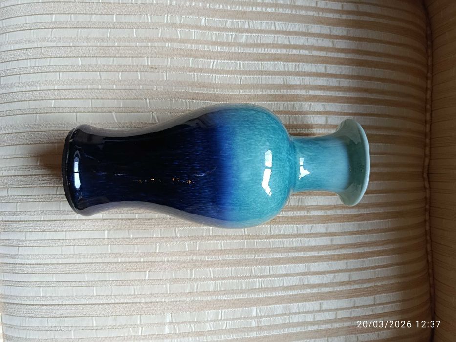 Jarra Vaso Porcelana Chinesa Séc XIX 23,8 cm
