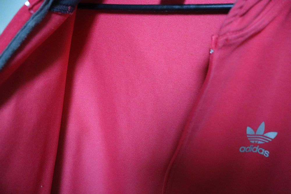 Różowa zapinana bluza Adidas
