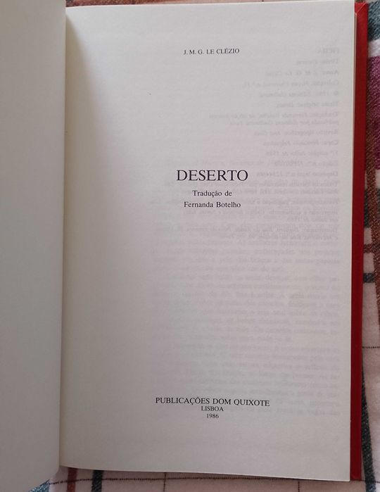 Deserto, J. M. G. Le Clésio