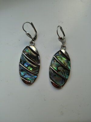 Серьги галиотис гелиотис перламутр