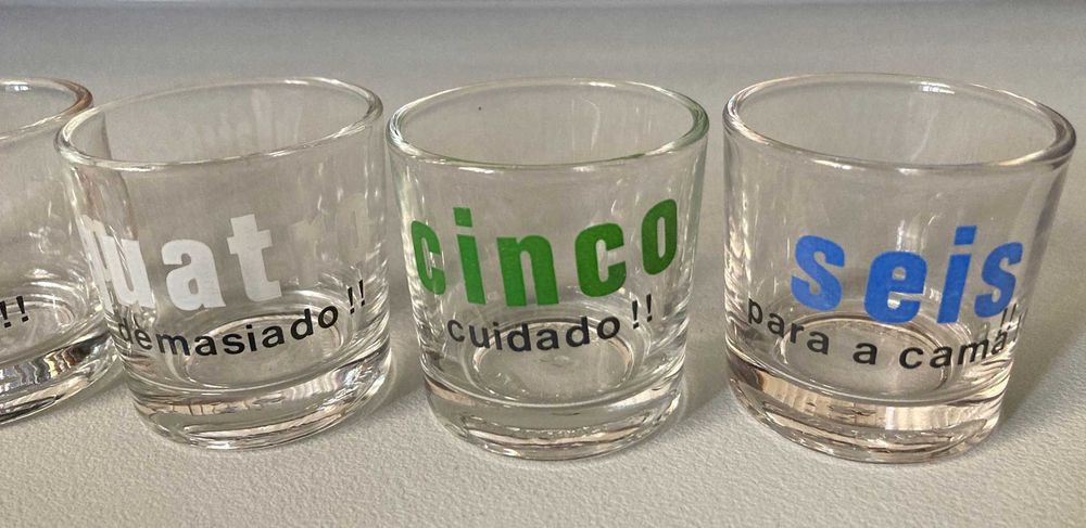 Conjunto de 5 Copos de Shot508203882639544322