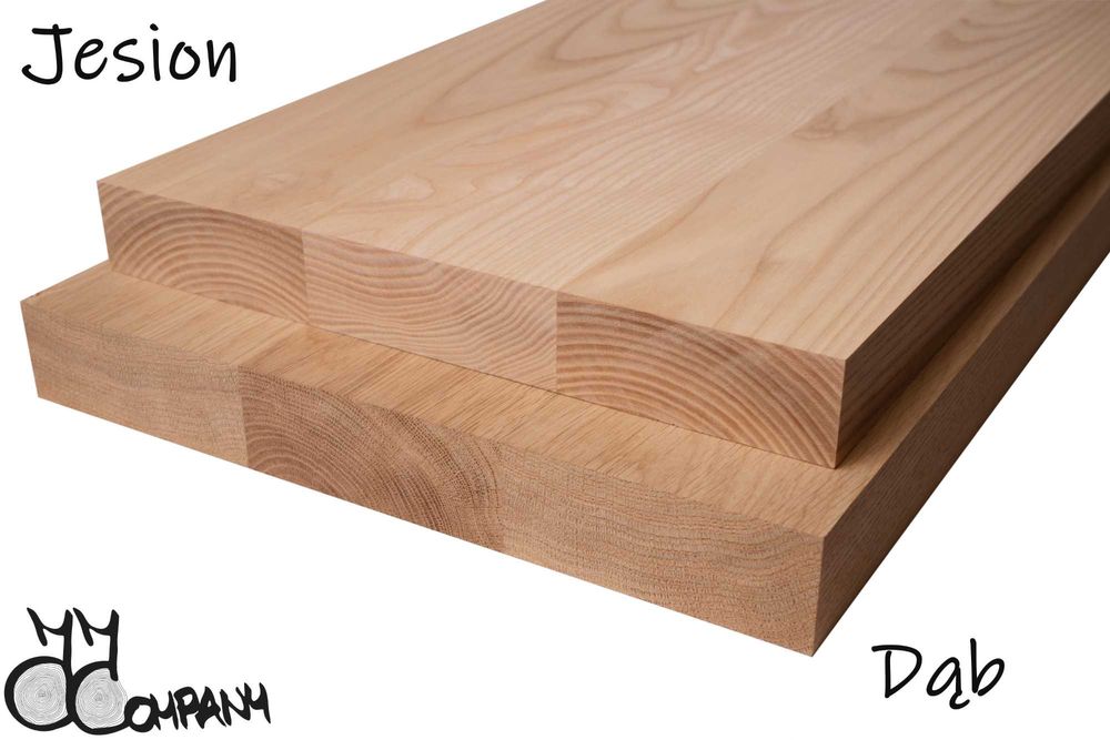 Surowe Stopnie Drewniane Lity Dąb Dębowe Podstopnie Schody PREMIUM