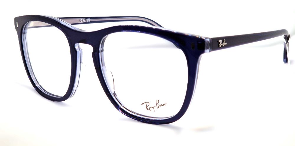 Okulary korekcyjne Ray-Ban 2210 Czarne przezroczyste niebieskie Unisex