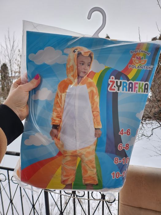 Kostium Piżama Żyrafka 10–12 lat – Onesie Dziecięcy