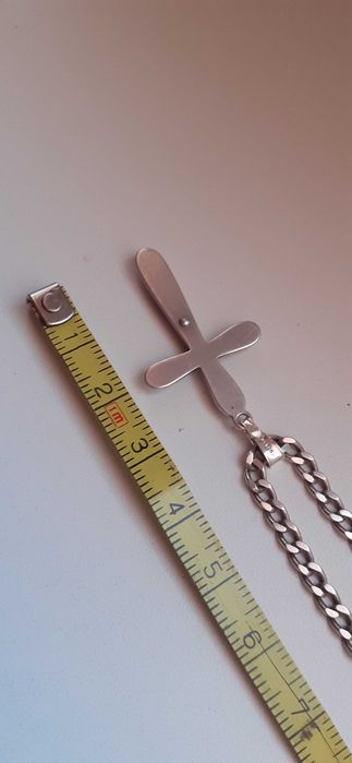 Łańcuszek dł. 51 cm z krzyżykiem srebro 925.