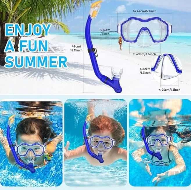 Maska do Nurkowania dla Dzieci z rurką do snorkelingu VUENICEE