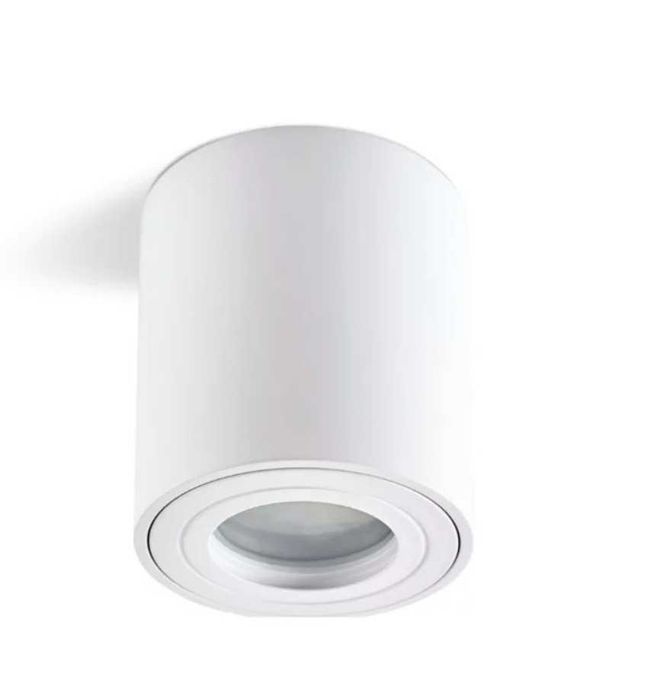 Oprawa sufitowa spot, tuba Kobi Aquarius Round biały do łazienki ip:44