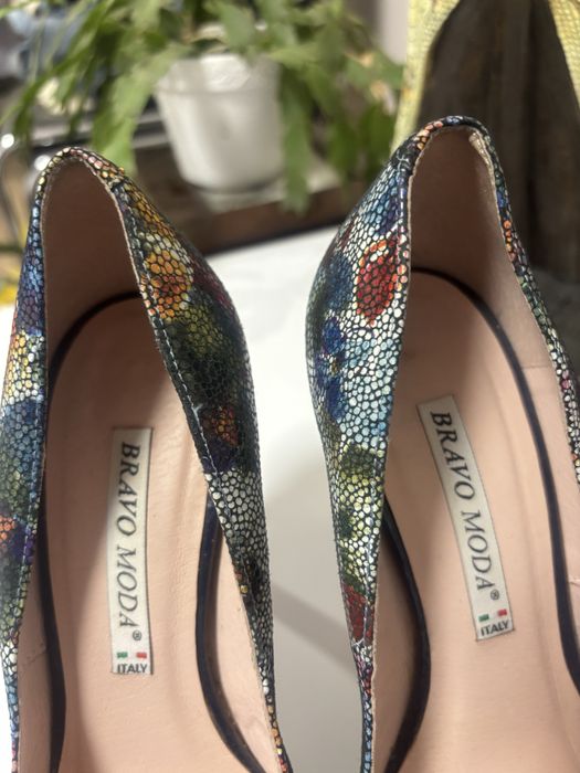 Damskie buty szpilki skóra naturalna