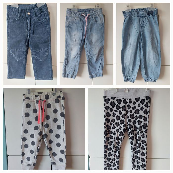 Zestaw spodni rozm. 86 i 92 Marki H&M i Cubus