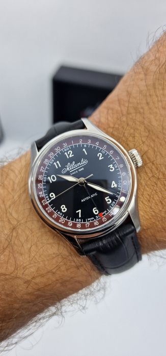 Atlantic Worldmaster Pointer Date Automatic - Swiss Made - 40 mm