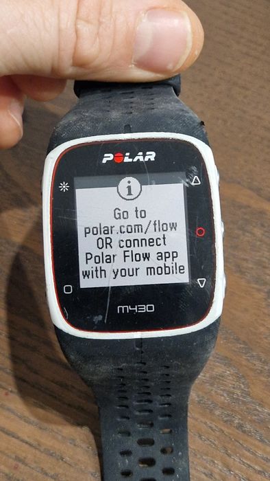 Polar M430 biały - nowy czarny pasek - GPS- bardzo dobry stan