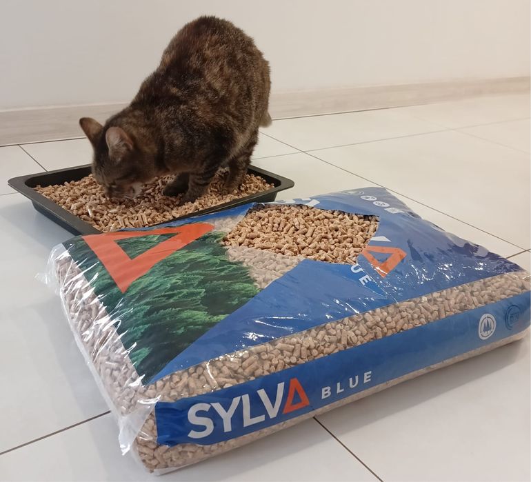 Żwirek Pellet 15 kg drewniany SYLVA dla Kota Gryzoni 15 kg 40 l