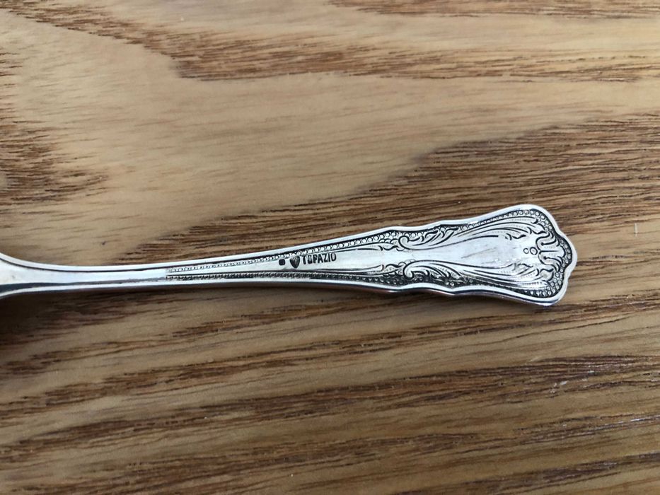 1 Colher Cafe Prata Topazio