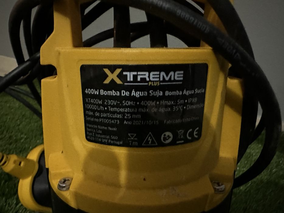 Bomba de Água Suja e limpa XTREME PLUS – 400W | Excelente Estado