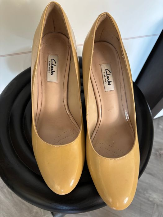 Туфлі Clarks  кожа, лак
