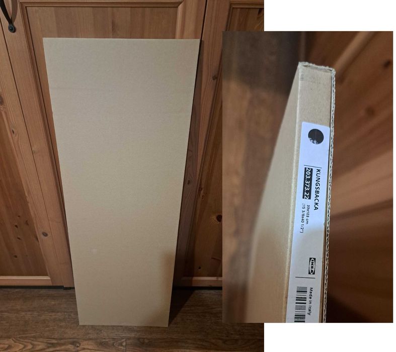 IKEA Kungsbacka panel wykończeniowy 39x103 czarny - antracyt / NOWY