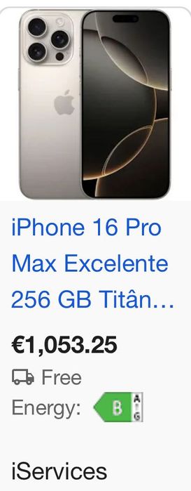 iPhone 16 pro max 256gb Preto