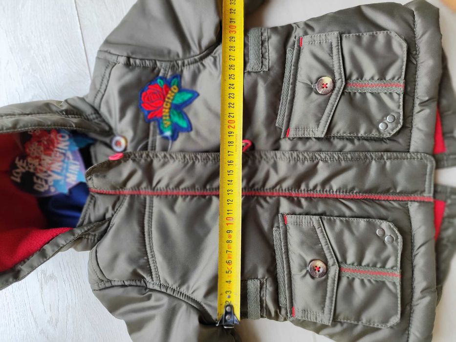 Nowa kurtka jesienno-zimowa dla dziewczynki ocieplana rozm. 80