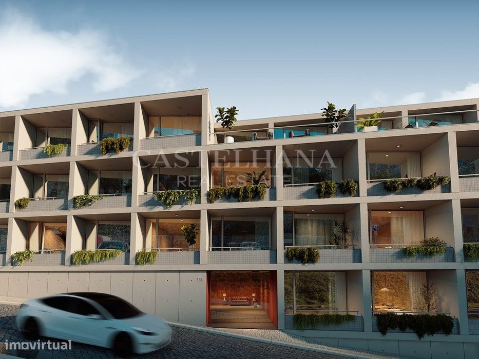 Apartamento T0 com logradouro em novo empreendimento no centro do P...