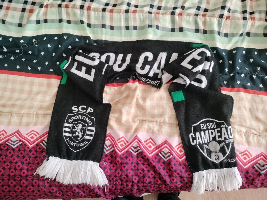 Cachecol SCP + Cromo e 2 Bilhetes
