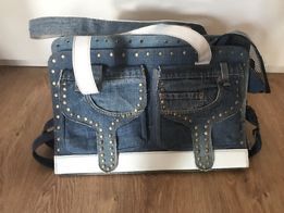 Piękna duża torba jeansowa dla Ciebie lub dla pieska