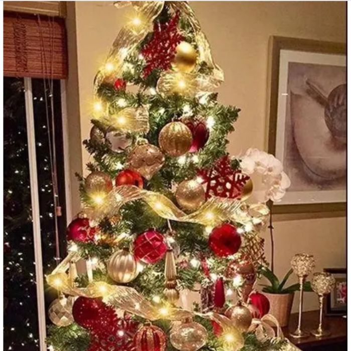 Хіт продаж/Гірлянда стрічка на ялинку на батарейках / Лента на елку