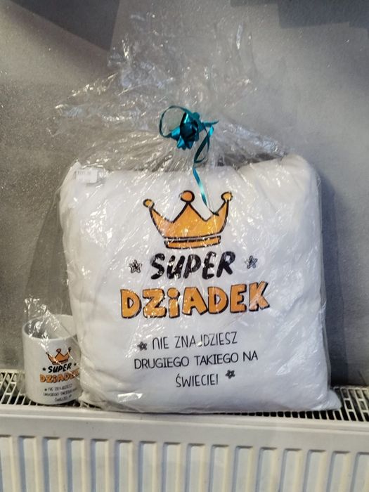 Super Dziadek zestaw kubek i poduszka