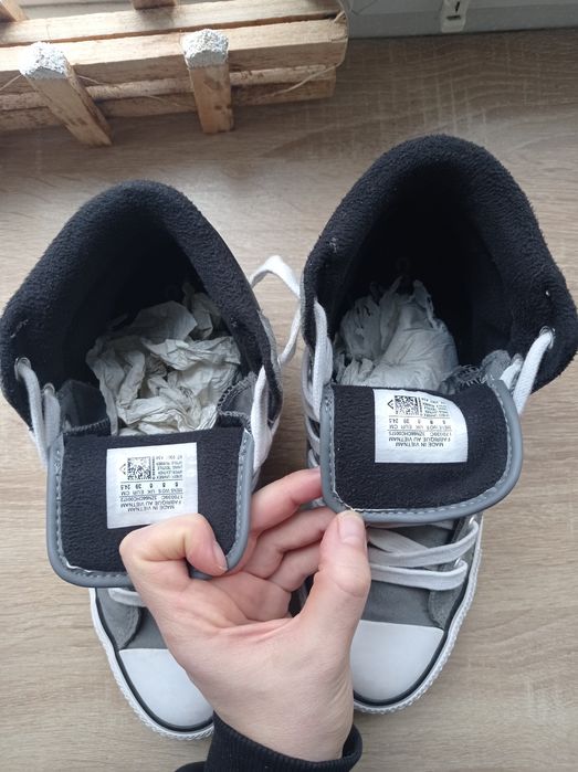 Converse 39р 24,5 см кеди сірі