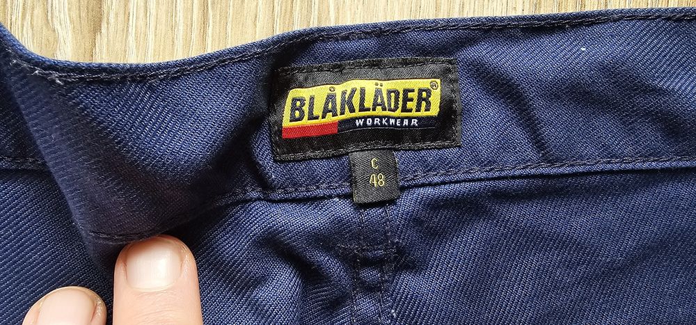 Blaklader męskie spodnie rozmiar 48 wymiary na zdjęciach