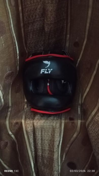 Capacete de boxe