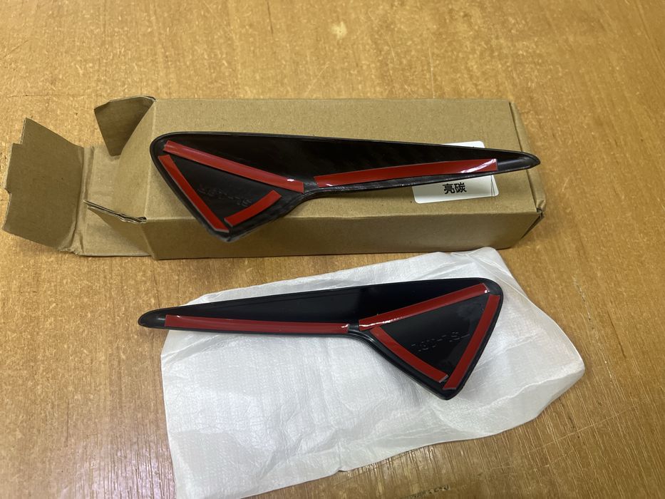 Для Tesla Model 3/Y Захисна кришка бічної камери карбон