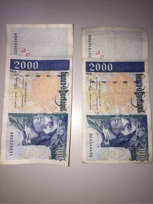 7 notas de escudos64585823216643120