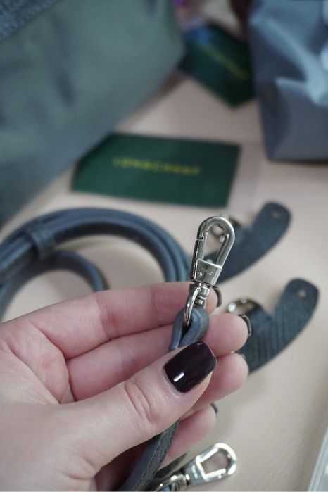 Сумка Longchamp mini le pliege + ремінь  і брелок тренд 2026 року