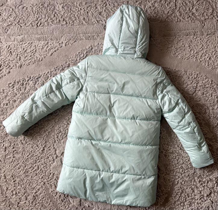 Зимова тепла подовжена куртка пальто на дівчинку 146-164