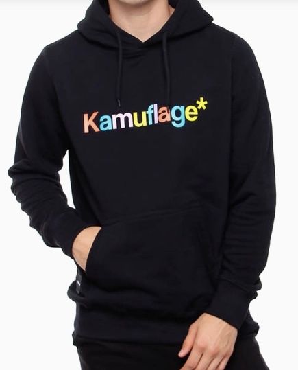 Bluza kaptur Candy Kamuflage czarna rozmiar XS