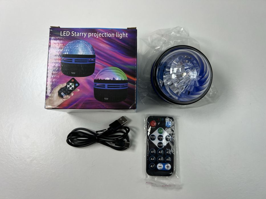 Projetor LED Galáxia / Aurora com Comando – Como Novo