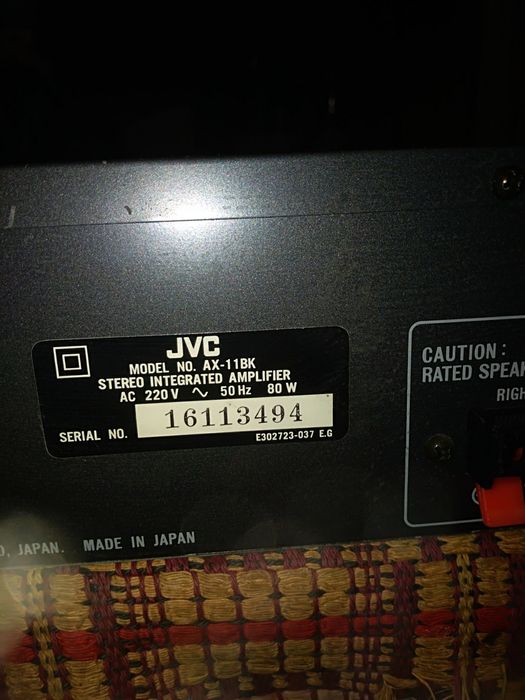 Комплект аудіо JVC та CD SONY, в чудовому стані