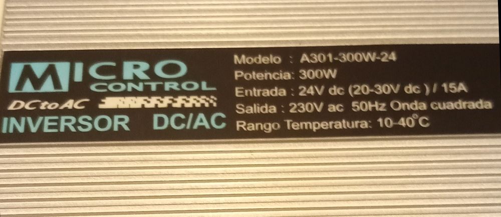 Micro Control 300 watts NOVO