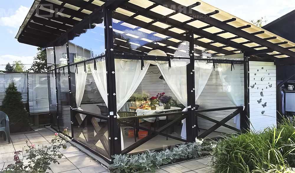 Мягкие окна ПВХ, ПЭТ для беседки, террасы, веранды,кафе. Жидкие стекла