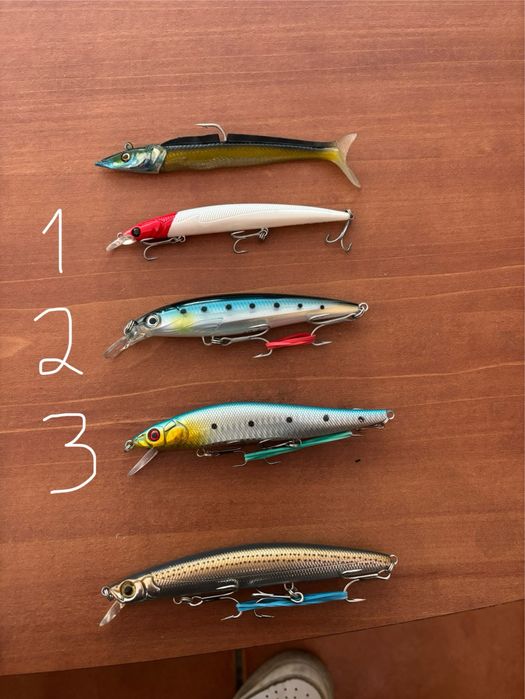 Material surfcasting e amostras spinning