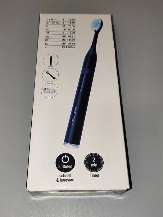 Akumulatorowa Szczoteczka Elektryczna Waves Czarna Nowa w Pudełku [2]