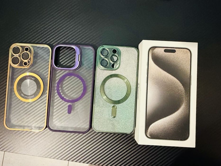 Iphone 15 pro max 256gb, natural titanium