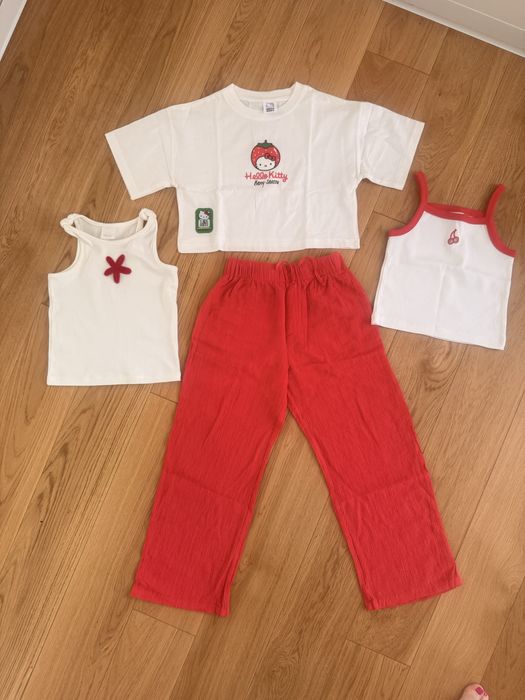 Komplet spodnie i 3 bluzki rozmiar 131 ZARA