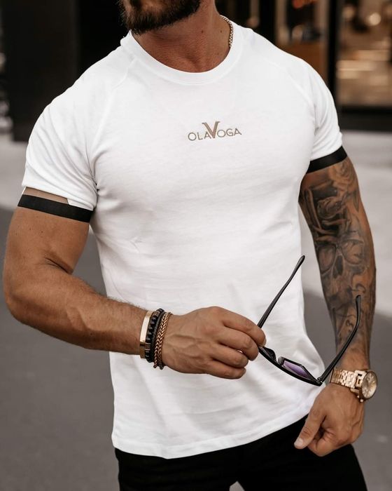 T-shirt męski olavoga OVG 2023 biały XL