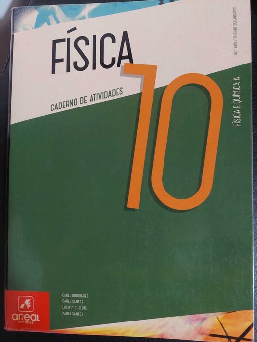 Livros de Química e Física A do 10° ano-editora Areal